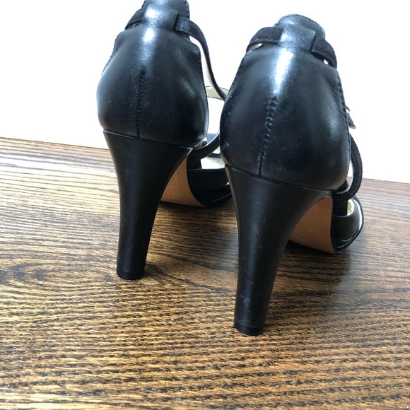 💠 Brooks Brothers Peep-Toe Heeled Sandal - Picture 3 of 7